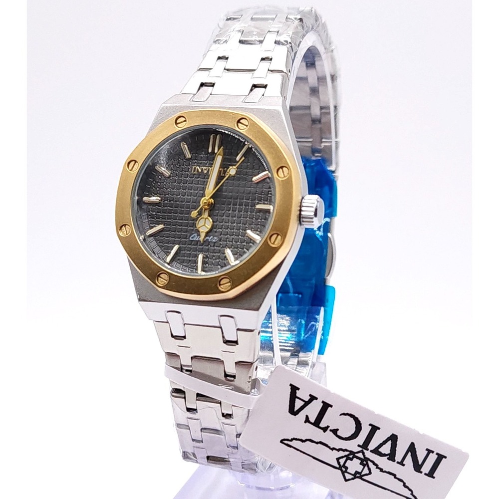 Invicta Celestial Women's Watch Two Tone Charcoal Dial 30mm New